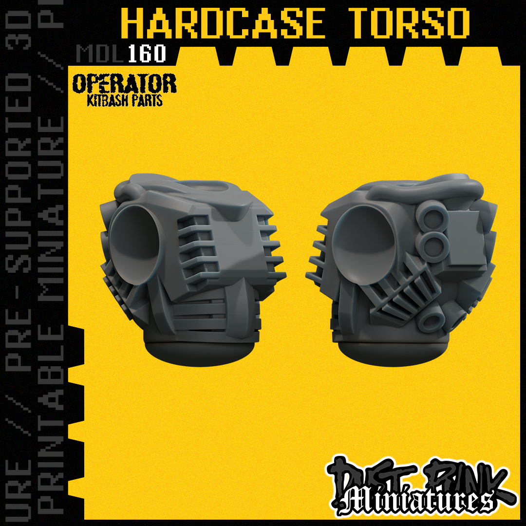 MDL160 HARDCASE TORSO [PRE-SUPPORTED]